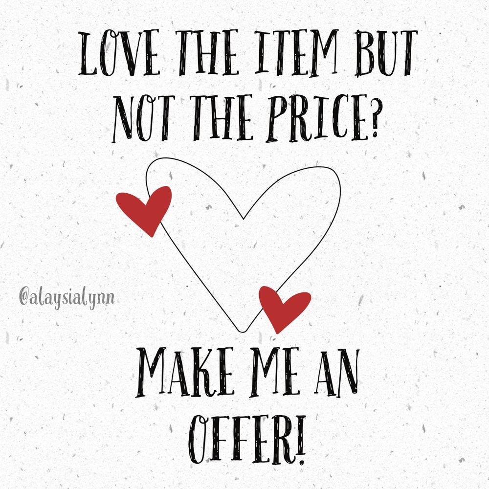 Offers welcome!! 🤗